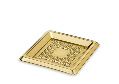 Square Medorino 6,5X6,5 cm(2.55″x2.55″) int 4,5×4,5 cm(1.77″x1.77″) – Gold – Each case contain 600 pieces