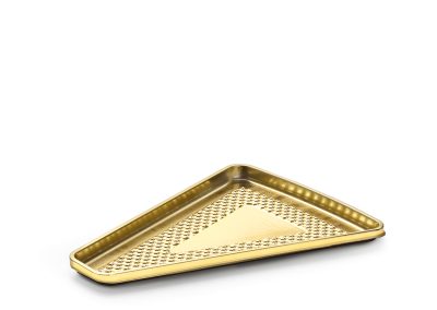 MEDORO CAKE SLICE TRAY INTERIOR 15CMx11CM (5.9″x4.33″) EXTERIOR 16CMx12CM (6.30″x4.72″)  – Gold – Each case contain 400 PCS