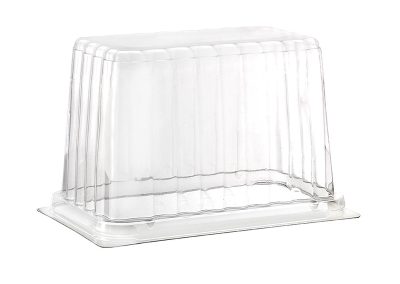 LID FOR RECTANGULAR MINI MEDORO 14X9 CM H 9 CM ( 5.51 X 3.54 IN H 3.54 IN) – Trasparent – Each case contain 400 PCS