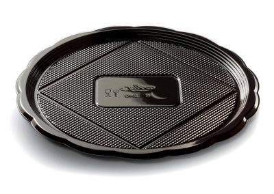 Medoro Tray N.T. Ø 28CM ( Ø 11,02″) – Black –  Each Case Contain 100 PCS