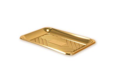 KADO’ TRAY GOLD 27X19 CM (10.43″X7.36″) – Each case contain  300 PCS