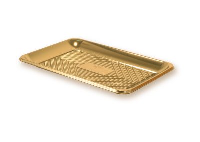 KADO’ TRAY GOLD 32X22 CM (12.60″X8.66″) – Each case contain 150 PCS