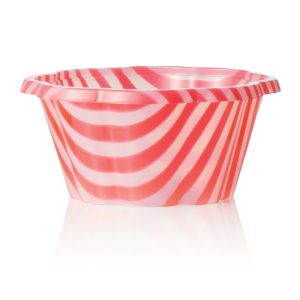 STRIPED JOY CUP 170 cc (5.75 fl oz.) - White and Red Stripes - Each case contain 1000 pieces