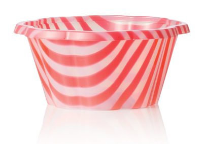 STRIPED JOY CUP 170 cc  (5.75 fl oz.) – White and Red Stripes – Each case contain 1000 pieces