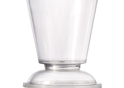 Apollo Cup with Lid 160 cc – 5.41 fl.oz. H 9cm – 3.54″ – Clear – Each Case Contain 200 PCS