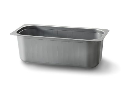 ICE CREAM TUB 4750CC (1.25 GAL) HEAVY thickness 1.1 mm (1/32 inches Thick)- Grey – Each case contain 150 pieces