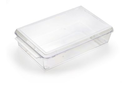 TIRAMISU CONTAINER WITH LID – port. 9 – 1280cc (43.28 fl. oz. ) – Transparent – Each Case Contain 50 pcs