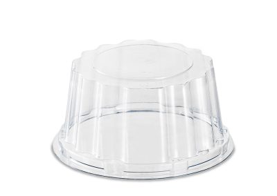 LID FOR MINI MEDORO Ø 12 CM H 6 CM  (Ø 4,72″ x 2,36″ h)  – Transparent – Each case contain 250 pieces