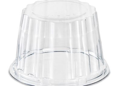 MINI MEDORO LID Ø12 CM (Ø 4.72″) HEIGHT 8 CM (3.16″) – Close Mini Medoro sku 014008010 -Transparent – Each case contain 250 Pcs
