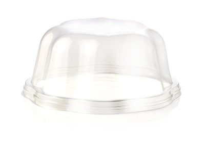 COMPOSTABLE DOME LID FOR CUP 145030030 (130cc4.39 fl. oz.) – Transparent – Each case contain 600 pcs