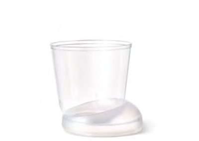 UAU ASYMMETRICAL LID 110 CC (3.71 FL. OZ) FROSTED 120 PCS PER CASE