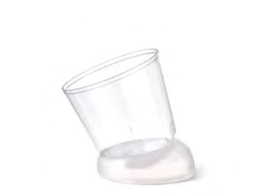 UAU INCLINED LID 160 CC (5.41 FL. OZ) FROSTED  120 PCS PER CASE