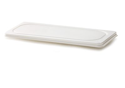FLAT LID FOR TUB 4750 PET thickness 0.45mm – White – Each case contain 150 pcs