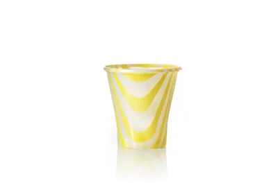 DRINK MIX GLASS CC 200 (6.76 FL. OZ.) YELLOW STRIPE COLOR – EACH CASE CONTAIN 1.000 PCS