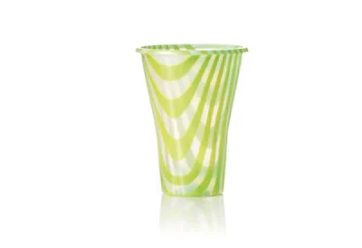 DRINK MIX GLASS CC 300 (10.14 fl. oz.) GREEN STRIPE COLOR – EACH CASE CONTAIN 1.000 PCS
