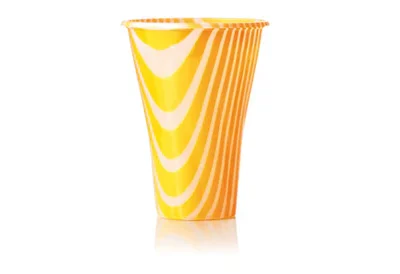 DRINK MIX GLASS CC 500 (16.90 fl. oz.) ORANGE STRIPE COLOR – EACH CASE CONTAIN 400 PCS