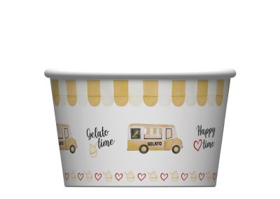 PAP Happy Van Cups 250cc (8.5 fl. oz.) EACH CASE CONTAINS 500 PCS